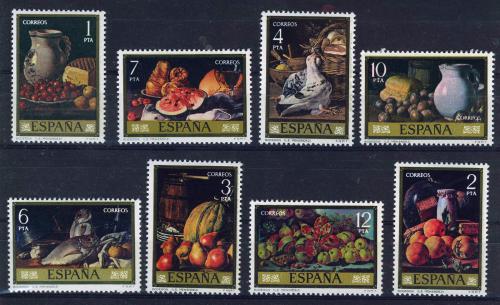 Poštové známky Španielsko 1976 Umenie, Luis Egidio Meléndez Mi# 2253-60