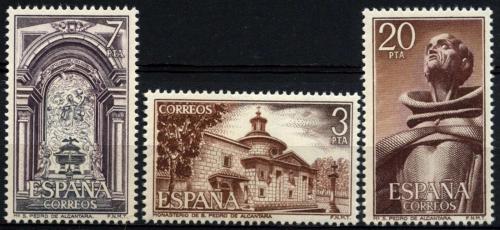 Poštové známky Španielsko 1976 Kláštor San Pedro de Alcántara Mi# 2268-70