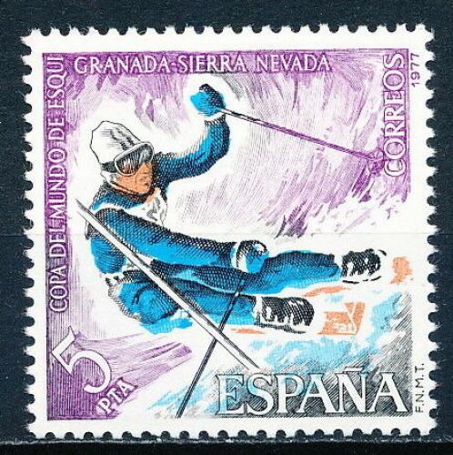 Poštová známka Španielsko 1977 Slalom Mi# 2294