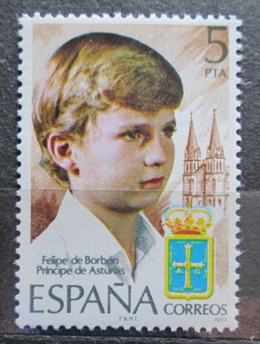 Poštová známka Španielsko 1977 Korunní princ Filip Mi# 2341