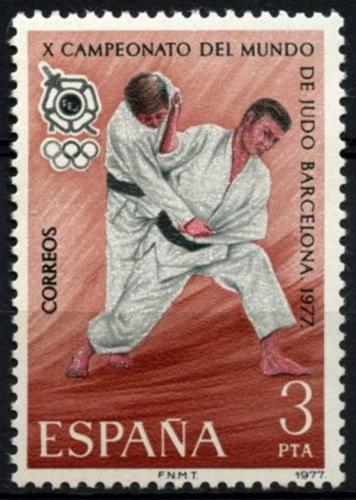 Poštová známka Španielsko 1977 MS v judu Mi# 2342