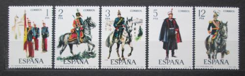 Poštové známky Španielsko 1978 Vojenské uniformy Mi# 2343-47