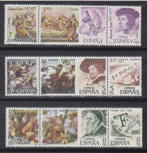 Poštové známky Španielsko 1978 Umelci Mi# 2352-60