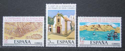 Poštové známky Španielsko 1978 Las Palmas, 500. výroèie Mi# 2369-71
