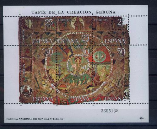 Poštové známky Španielsko 1980 Gobelín Mi# Block 22