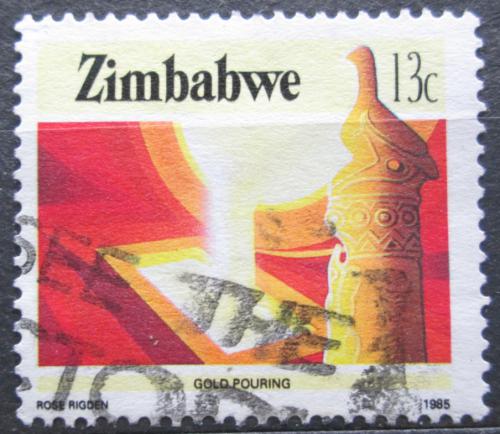 Potov znmka Zimbabwe 1985 Odlvn zlata Mi# 316 A - zvi obrzok