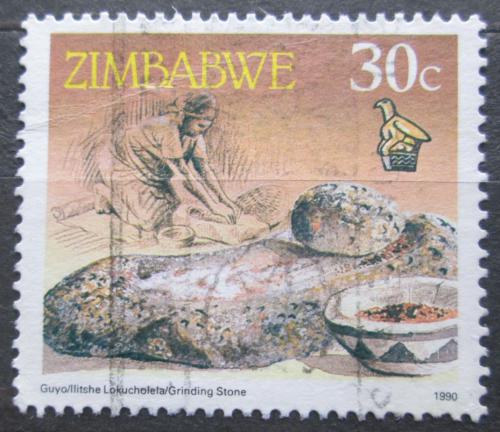 Poštová známka Zimbabwe 1990 Mlecí kámen Mi# 429