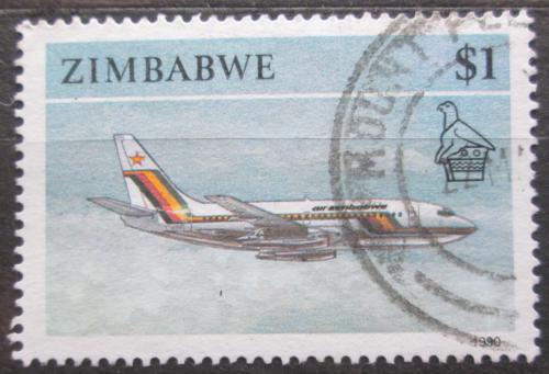 Poštová známka Zimbabwe 1990 Lietadlo Mi# 434