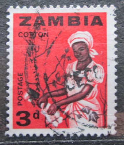 Potov znmka Zambia 1964 Sbr bavlny Mi# 4 - zvi obrzok