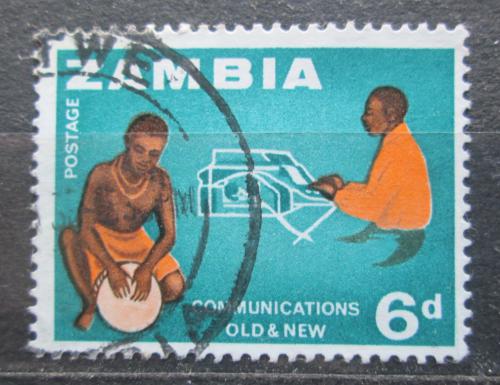 Potov znmka Zambia 1964 Tradin a modern komunikace Mi# 6