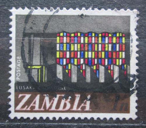Potov znmka Zambia 1968 Okno katedrly v Lusace Mi# 39 - zvi obrzok