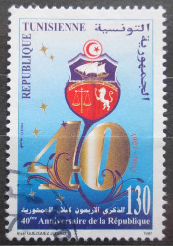 Poštová známka Tunisko 1997 Vznik republiky, 40. výroèie Mi# 1364