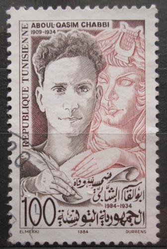 Poštová známka Tunisko 1984 Aboul Qasim Chabbi, básník Mi# 1084