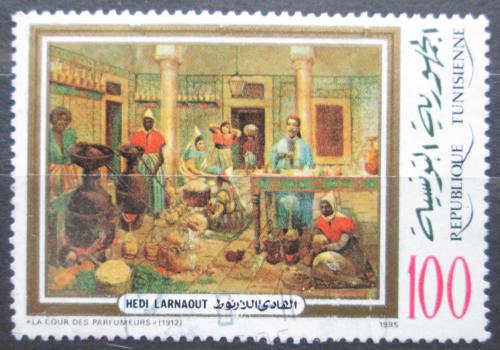 Poštová známka Tunisko 1985 Umenie, Hedi Larnaout Mi# 1102