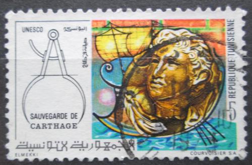 Poštová známka Tunisko 1973 Záchrana ruin v Kartágu Mi# 802