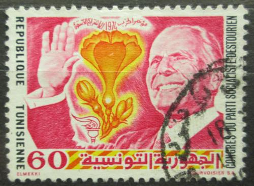 Poštová známka Tunisko 1974 Prezident Habib Bourguiba Mi# 838