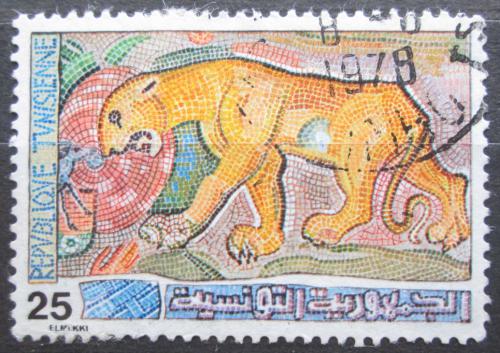 Poštová známka Tunisko 1976 Stará mozaika Mi# 877
