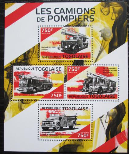 Poštové známky Togo 2014 Hasièská autá Mi# 6056-59 Kat 12€
