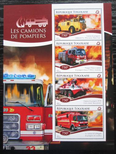 Poštové známky Togo 2014 Hasièská autá Mi# 6451-54 Kat 12€