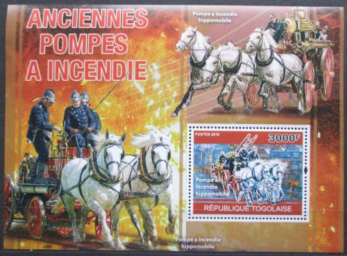 Poštová známka Togo 2010 Hasièi Mi# Block 551 Kat 12€