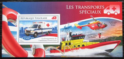 Poštová známka Togo 2014 Záchranári Mi# Mi# Block 1109 Kat 10€ 