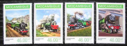 Potov znmky Mozambik 2014 Parn lokomotvy Mi# 7145-48 Kat 11
