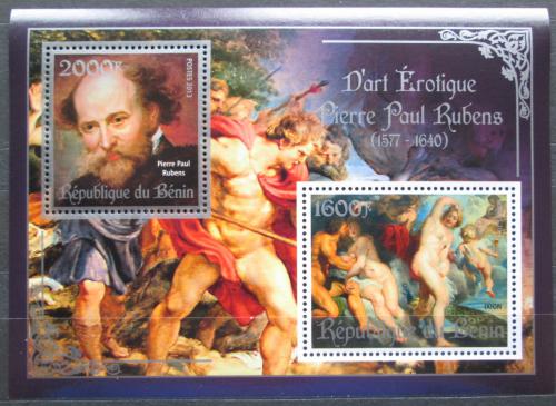 Poštové známky Benin 2013 Umenie, akty, Peter Paul Rubens Mi# N/N