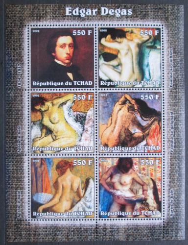 Poštové známky Èad 2002 Umenie, Edgar Degas Mi# 2376-81 Kat 15€