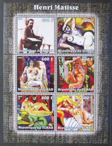 Poštové známky Èad 2002 Umenie, Henri Matisse Mi# 2382-87 Kat 17€