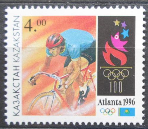 Poštová známka Kazachstan 1996 LOH Atlanta, cyklistika Mi# 123