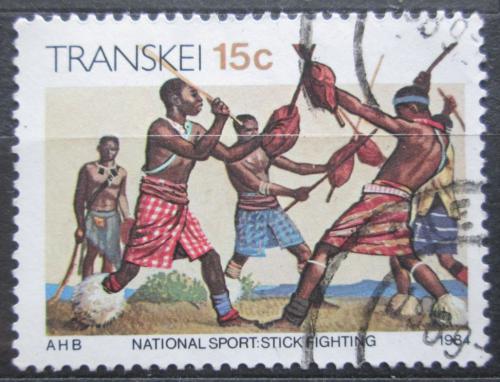 Poštová známka Transkei, JAR 1984 Tradièní bojový sport Mi# 148