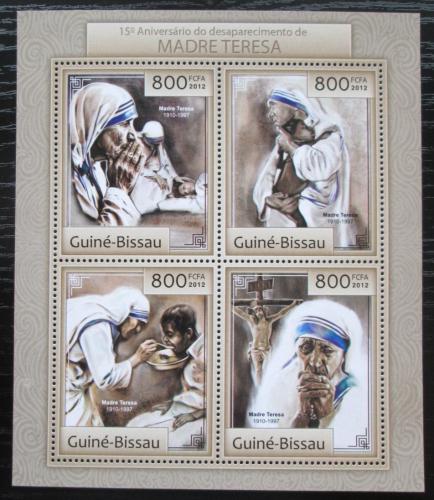 Poštové známky Guinea-Bissau 2012 Matka Tereza Mi# 6362-65 Bogen Kat 13€