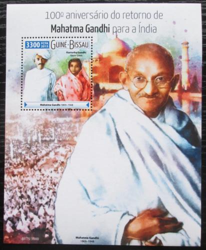 Poštová známka Guinea-Bissau 2015 Mahátma Gándhí Mi# Block 1422 Kat 12.50€
