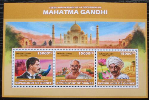 Poštové známky Guinea 2013 Mahátma Gándhí Mi# 10157-59 Kat 18€