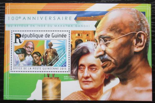 Poštová známka Guinea 2015 Mahátma Gándhí Mi# Block 2518 Kat 14€