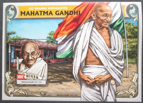 Poštová známka Niger 2016 Mahátma Gándhí Mi# Block 565 Kat 12€