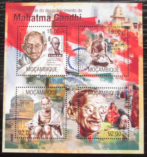 Poštové známky Mozambik 2013 Mahátma Gándhí Mi# 6737-40 Kat 13€