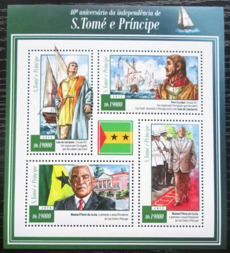 Poštové známky Svätý Tomáš 2015 Nezávislost, 40. výroèie Mi# 6060-63 Kat 7.50€