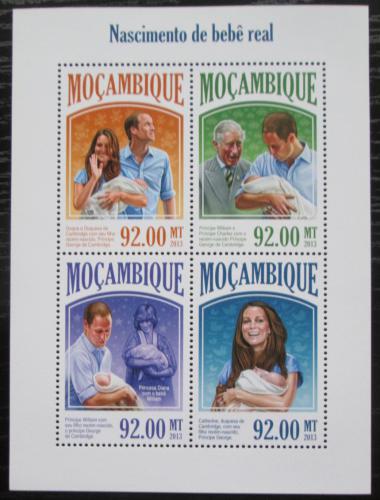 Poštové známky Mozambik 2013 Narození prince George Mi# 6937-40 Kat 22€