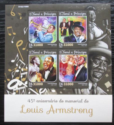 Poštovní známky Svatý Tomáš 2016 Louis Armstrong Mi# 6586-89 Kat 12€
