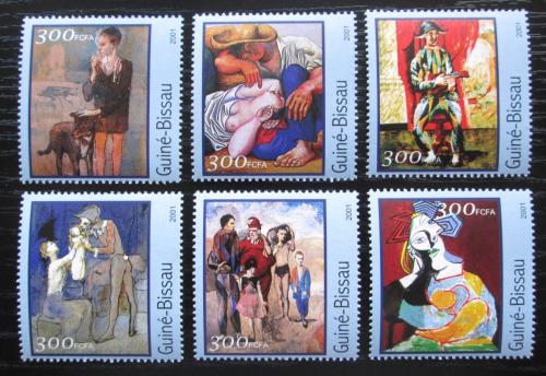 Poštové známky Guinea-Bissau 2001 Umenie, Pablo Picasso Mi# 1618-23 Kat 8€