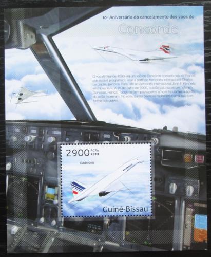 Poštová známka Guinea-Bissau 2013 Concorde Mi# Block 1137 Kat 12€