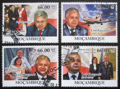 Potovn znmky Mosambik 2010 Prezident Lech Kaczyski Mi# 4245-49 Kat 15