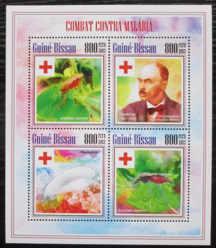Poštové známky Guinea-Bissau 2013 Boj proti malárii Mi# 7016-19 Kat 13€