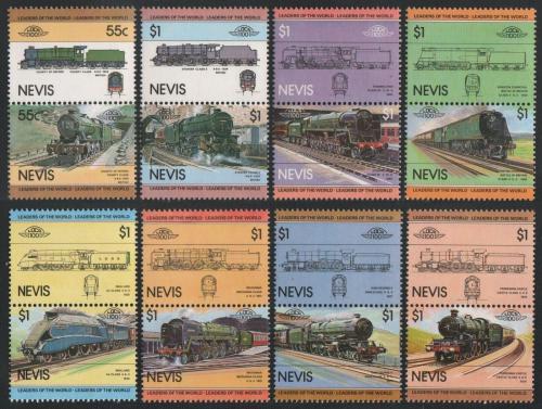 Poštové známky Nevis 1983 Lokomotívy Mi# 115-30