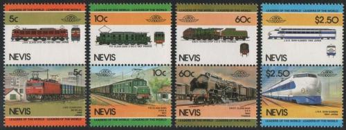 Poštové známky Nevis 1984 Lokomotívy Mi# 202-09