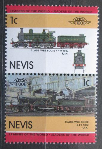 Poštové známky Nevis 1985 Lokomotívy Mi# 260-61