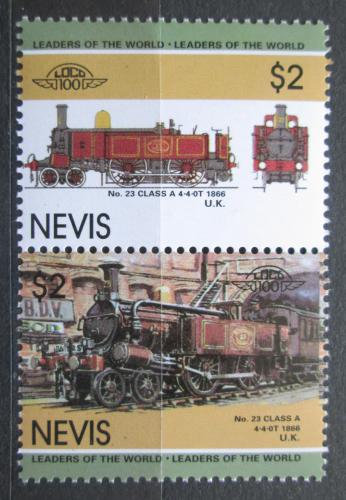 Poštové známky Nevis 1985 Lokomotívy Mi# 266-67