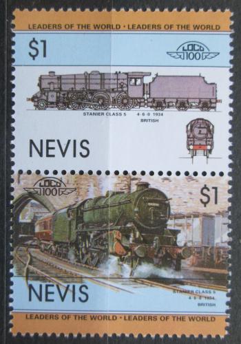 Poštové známky Nevis 1985 Lokomotívy Mi# 123-24