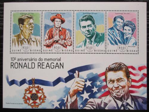 Poštové známky Guinea-Bissau 2014 Prezident Ronald Reagan Mi# 7306-09 Kat 14€